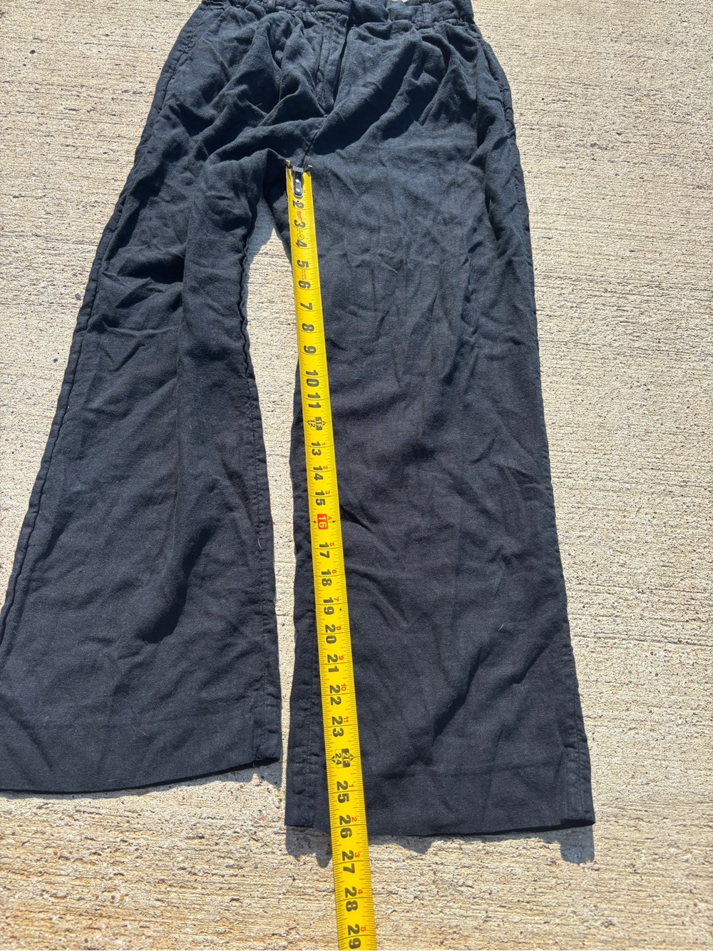 Black Abercrombie & Fitch Linen Pants โ Short - Picture 9 of 9